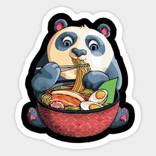 Kawaii Panda Noodles Cute Anime Panda Ramen Otaku Weeaboo Sticker